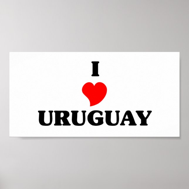 Poster J'aime l'Uruguay (Devant)
