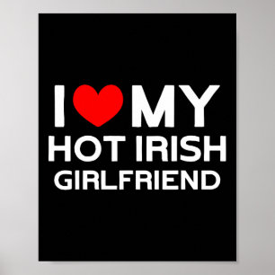Poster J'Aime Ma Chauve Irlandaise Fille Irlandaise