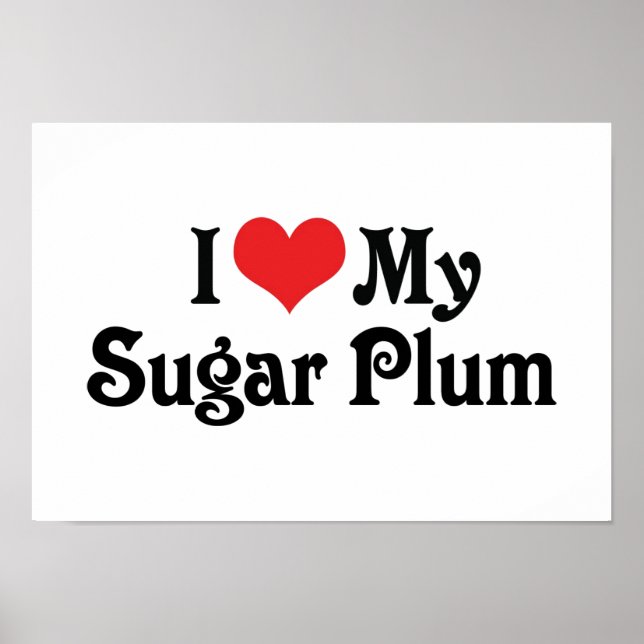 Poster J'Aime Ma Plum De Sucre (Devant)