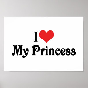 Poster J'Aime Ma Princesse