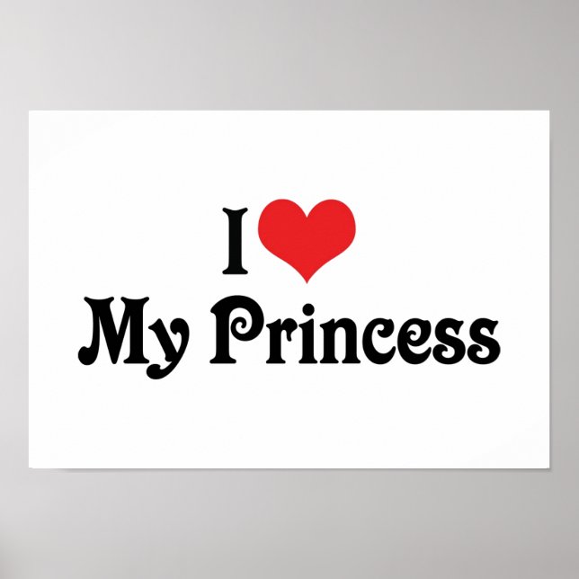 Poster J'Aime Ma Princesse (Devant)