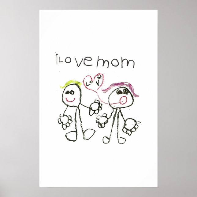 Poster j'aime maman (Devant)