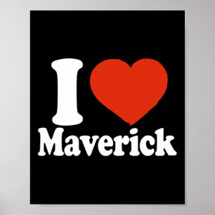 Poster J'aime Maverick, J'aime Maverick, Saint Valentin C