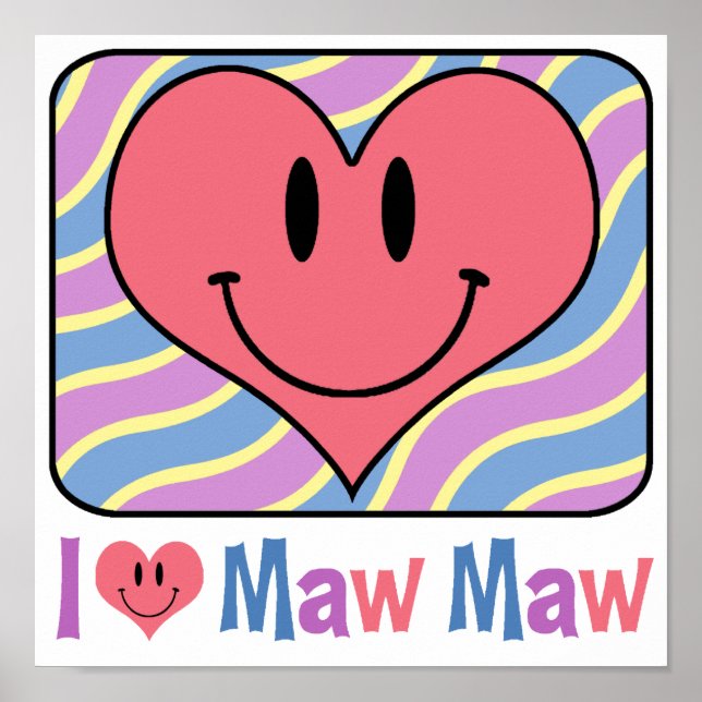Poster J'Aime Maw Maw (Devant)