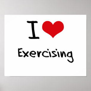 Poster J'aime m'exercer