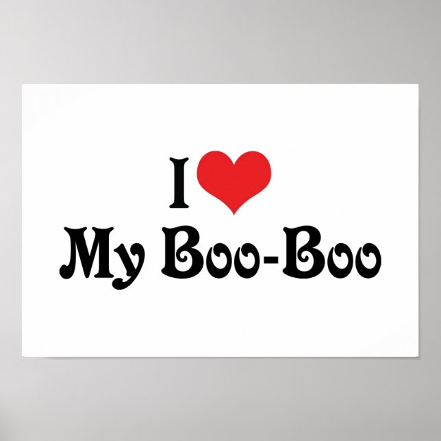 Poster J'Aime Mon Boo Boo Boo (Devant)