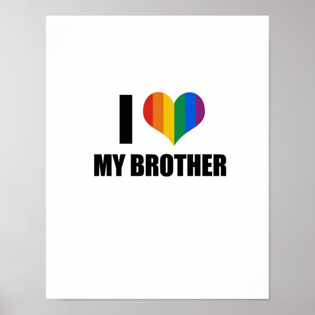 Poster J'aime mon frère gay (Devant)