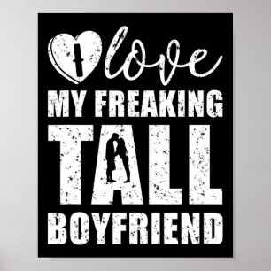 Poster J'Aime Mon Gros Petit Ami Fier Valentine