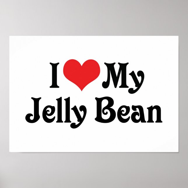 Poster J'Aime Mon Jelly Bean (Devant)
