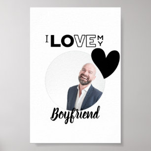 Poster J'aime mon mari garçon ami papa grand-père frère