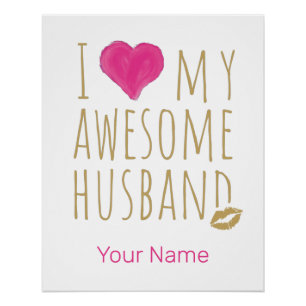 Poster J'aime mon merveilleux anniversaire de Mariage de 