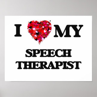 Poster J'aime mon orthophoniste