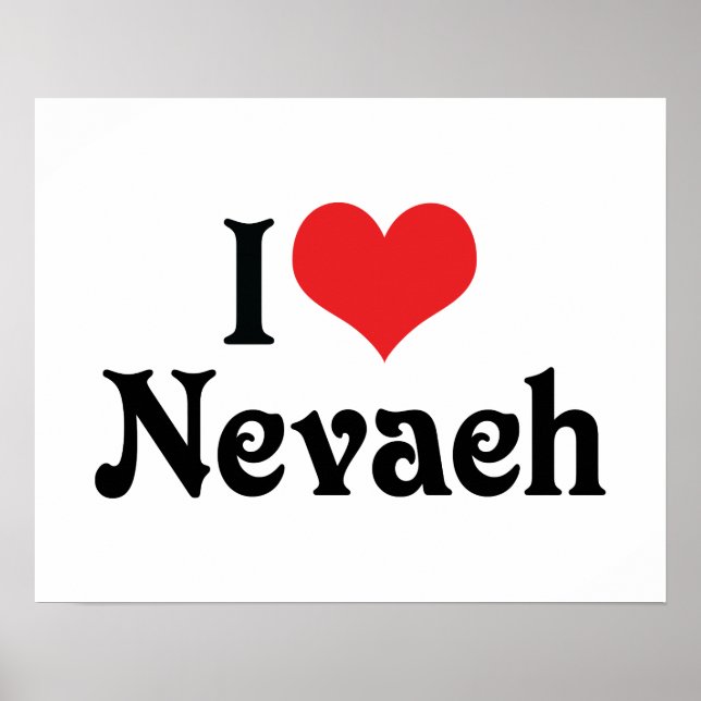Poster J'aime Nevaeh (Devant)
