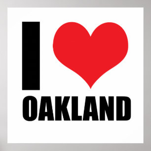 Poster J'aime Oakland