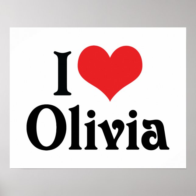 Poster J'aime Olivia (Devant)