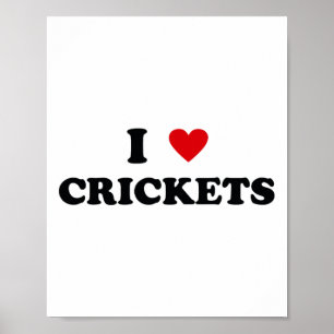 Poster J'aime Papa Maman - Drôle J'adore Cricket