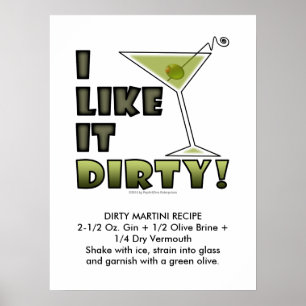 Poster J'AIME QUE ÇA SOIT SALE ! Cocktail 18x24 Sale Mart