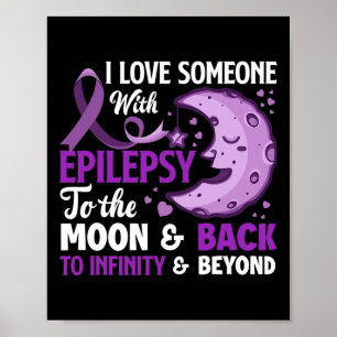 Poster J'Aime Quelqu'Un Avec Epilepsie Support Epilepsie 