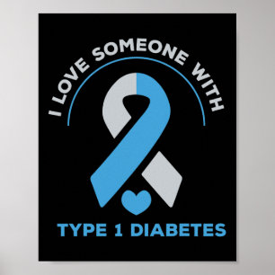 Poster J'Aime Quelqu'Un Avec Un Cadeau De Sensibilisation