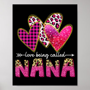 Poster J'aime qu'on m'appelle nana grand-mère valentine f