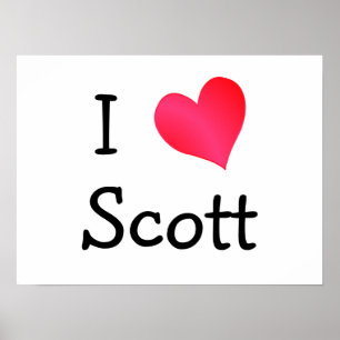 Poster J'aime Scott