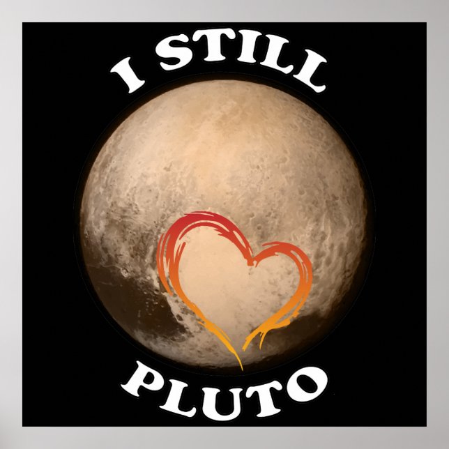 Poster "J'aime toujours Pluto" (Devant)
