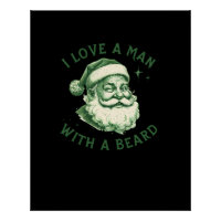J'Aime Un Homme Avec Une Barbe Art numérique Desig