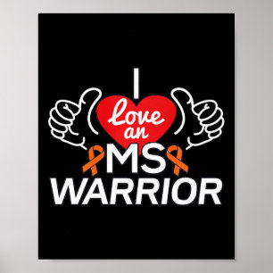 Poster J'Aime Une Sclérose En Plain Mme Warrior