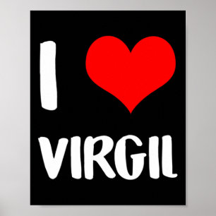 Poster J'aime Virgil Valentine Désolé Mesdames Messieurs