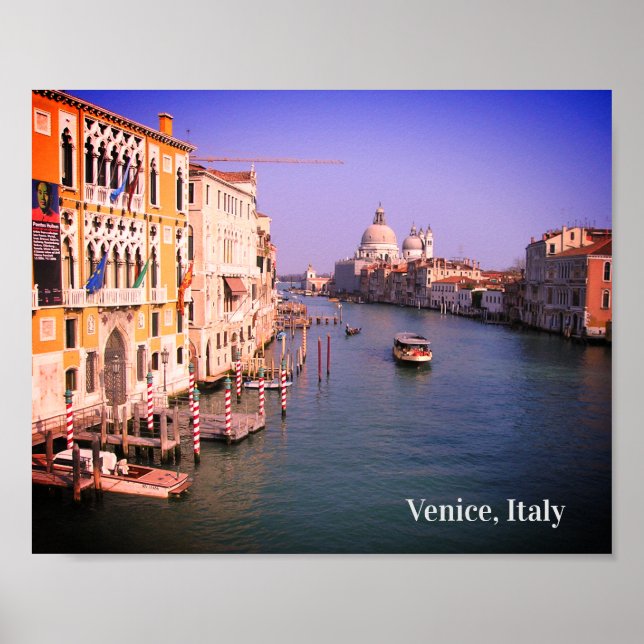 Poster J'aimerais être à Venise, Italie Carte postale de  (Devant)