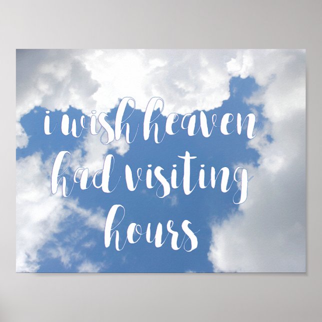 Poster J'aimerais que le ciel ait visité des heures | Cit (Devant)