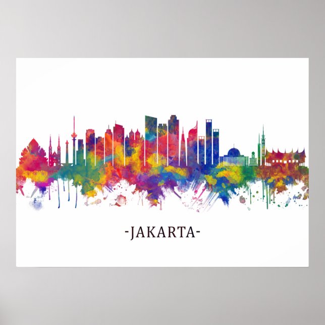 Poster Jakarta Skyline (Devant)