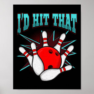 Poster J'allais frapper ce drôle Bowling Bowling League C