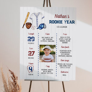 Poster Jalon de baseball - Anniversaire Inscrivez-vous Ba