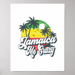Poster Jamaica Me Crazy groupe de voyage en croisière jam