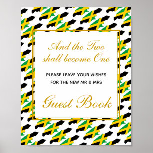 Poster JAMAICA S'Il Vous Plaît Signe Notre Livre D'Invité