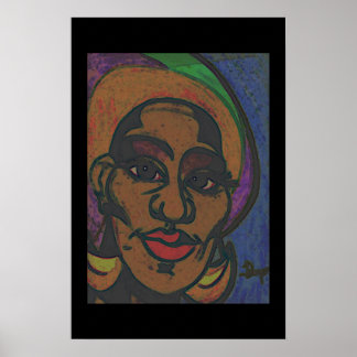 Poster Jamaican Girl