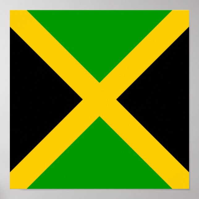 Poster Jamaïque Drapeau Jamaïque Pays d'origine ethnique (Devant)