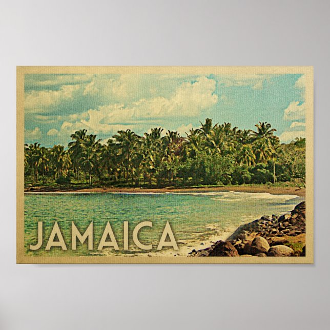 Poster Jamaïque - Poster Vintage voyage (Devant)