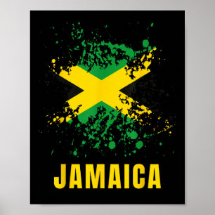 Poster Jamaïque Rétro Aquarelles Vintage Sport Jamaïcain