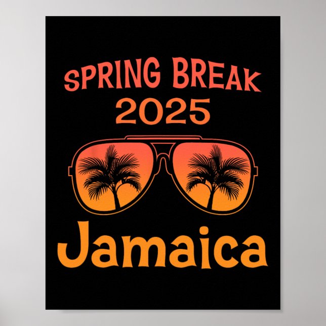 Poster Jamaïque Spring Break 2025 Family Vacation Beach V (Devant)