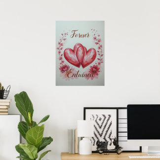 Poster Jamais Enchantés Coeurs jumeaux