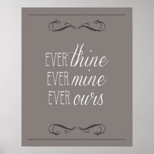 Poster jamais thine, jamais mine, jamais nôtres, copie,