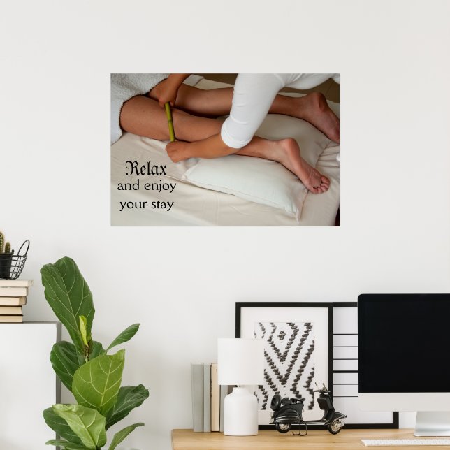 Poster Jambe de massage en bambou (Bureau à domicile)