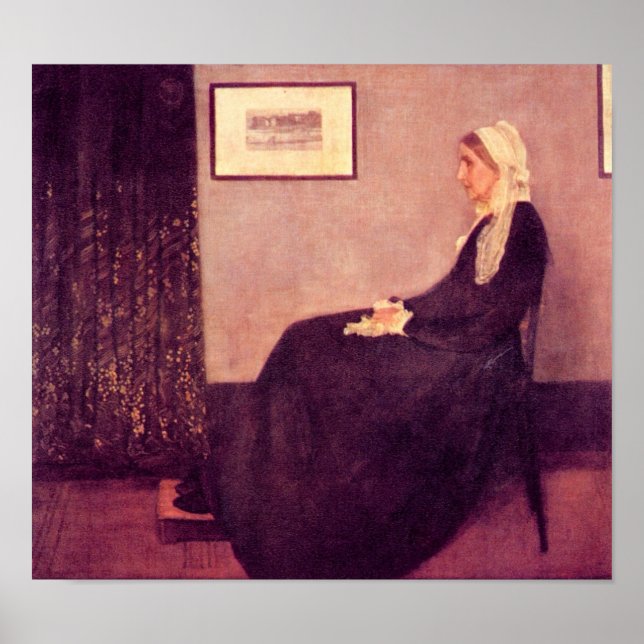 Poster James Abbot McNeill Whistler - La mère de Whistler (Devant)