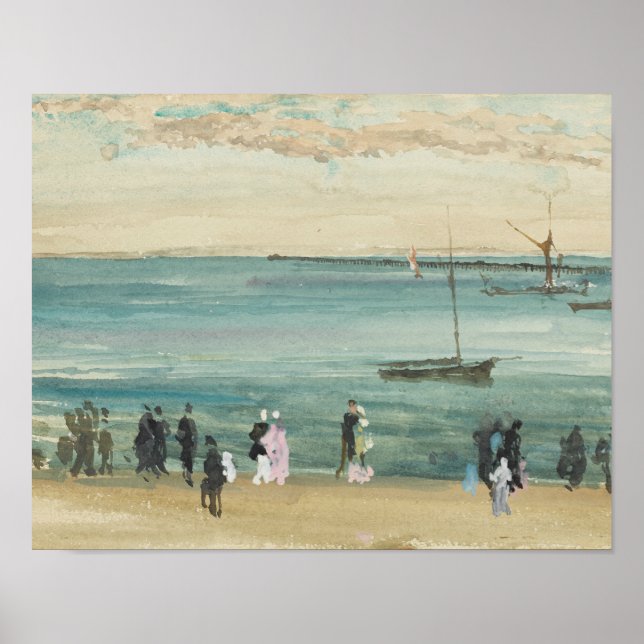 Poster James Abbott McNeill Whistler - Southend Pier (Devant)