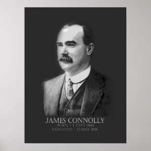 Poster James Connolly Pâques 1916 Républicain irlandais