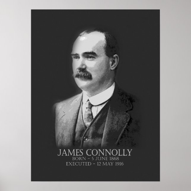 Poster James Connolly Pâques 1916 Républicain irlandais (Devant)