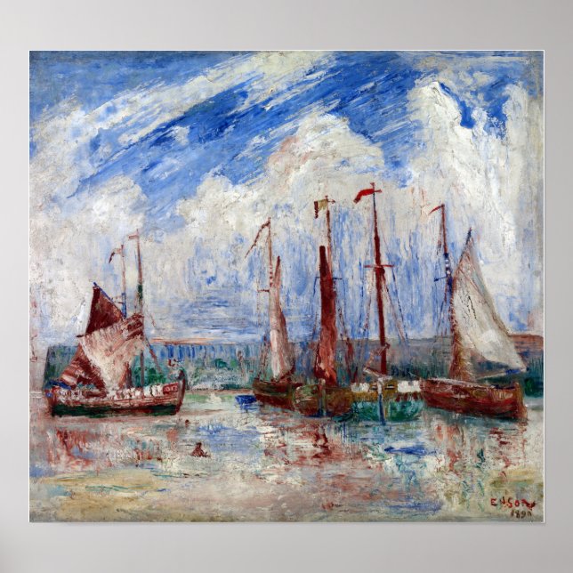 Poster James Ensor Sloops (Devant)