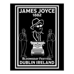Poster James Joyce Dublin Irlande